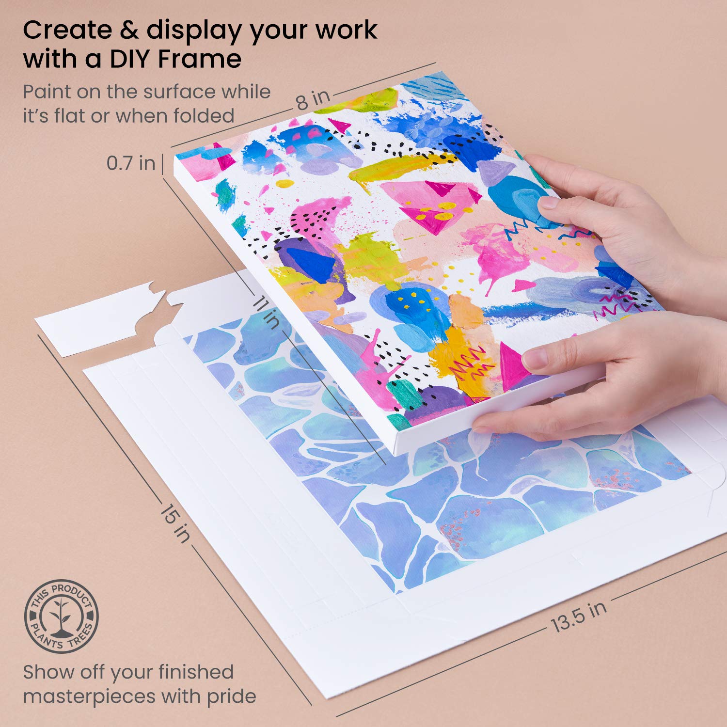 Amazon.com: ARTEZA Mixed Media Paper Foldable Canvas Pad